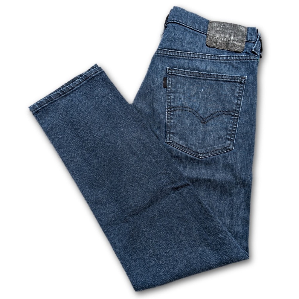 Levi's Mens 508 Regular Taper Jeans 32x30 Blue Dark Wash Stretch Denim